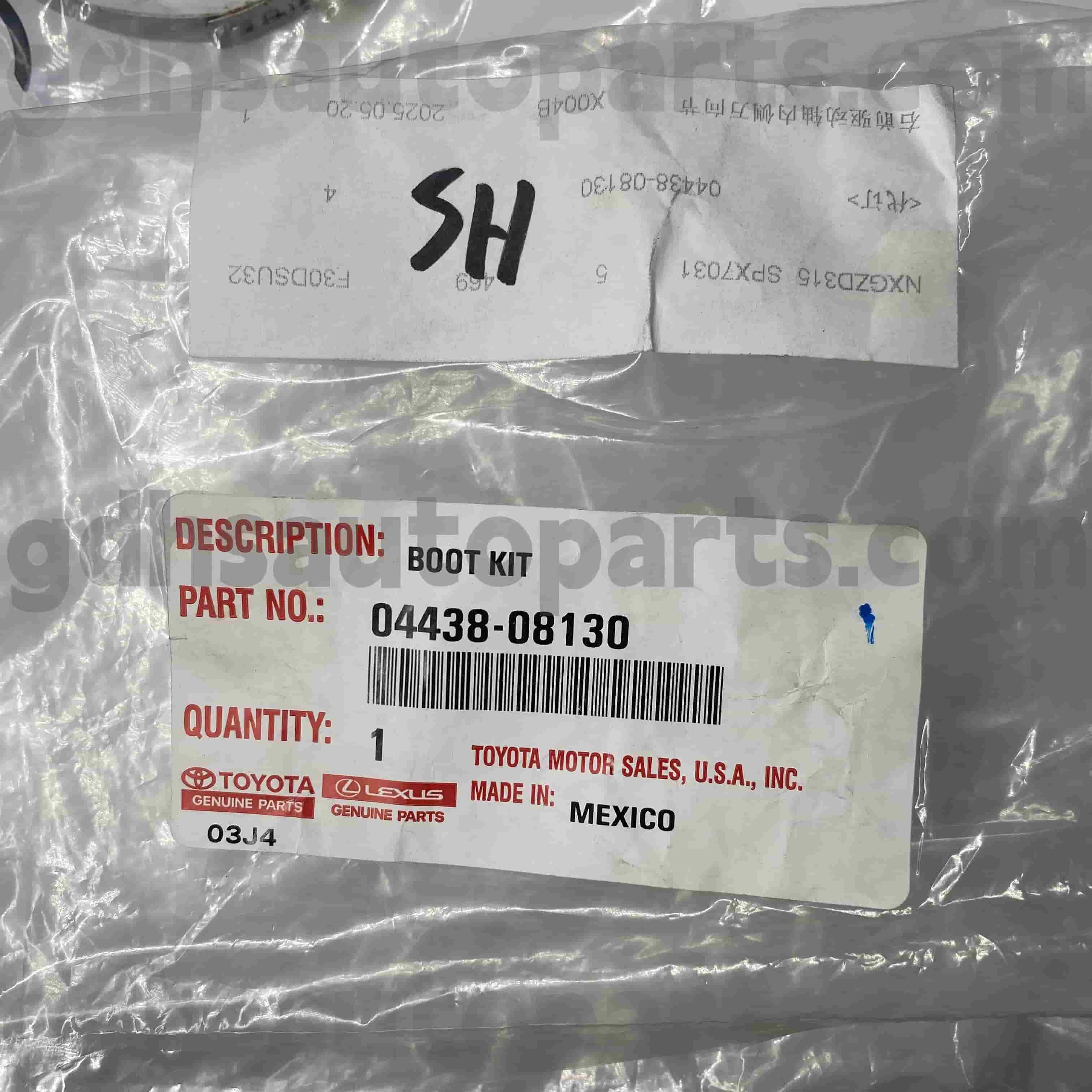 04428-08130 TOYOTA Eredeti Parts CV Boot az alvázhoz. GSV40/60 GSL3#