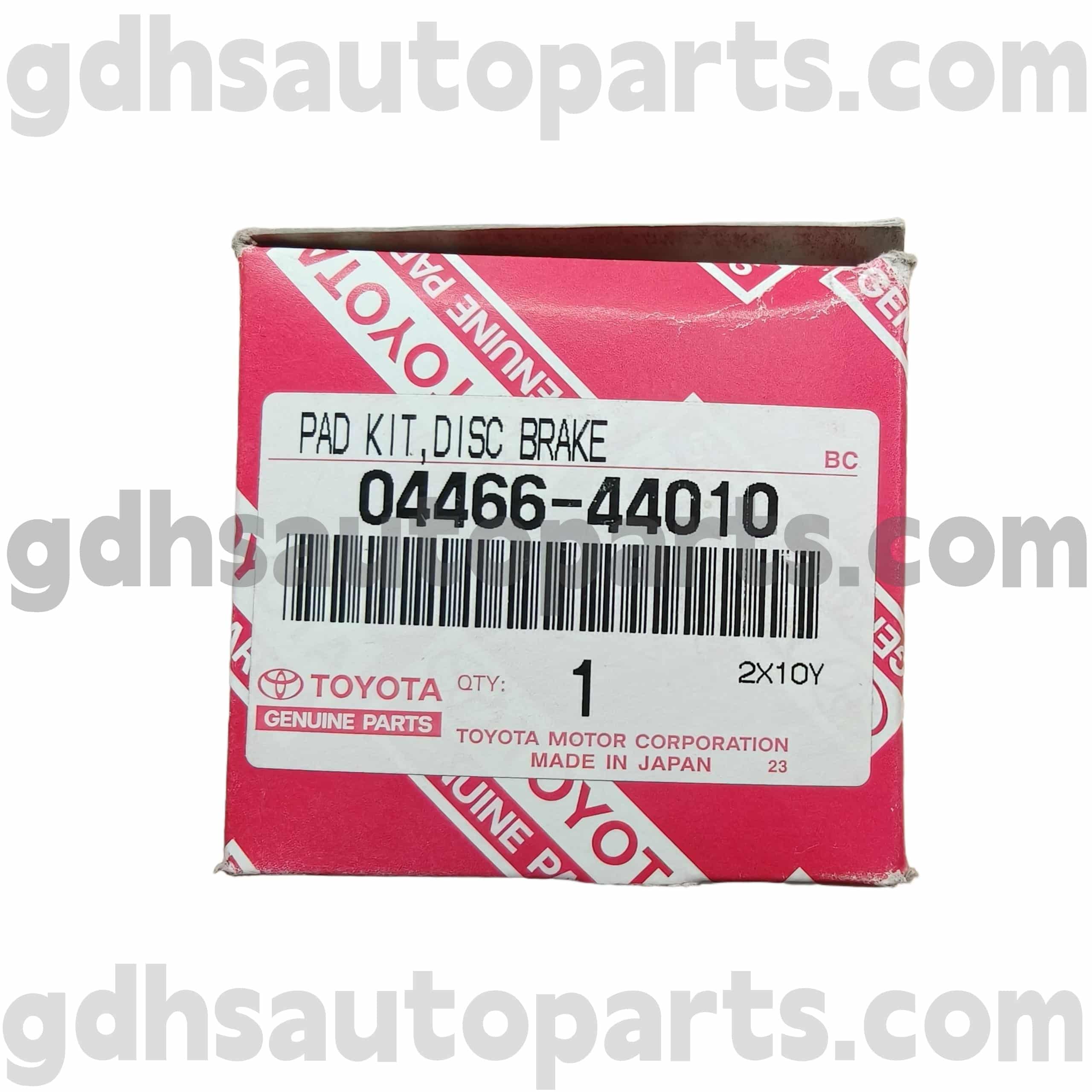 04466-44010 Toyota valódi alkatrészek Hátsó fékbetétek az ISIS-hez, piknik/Avensis verso, Noah alváz. ACR30
