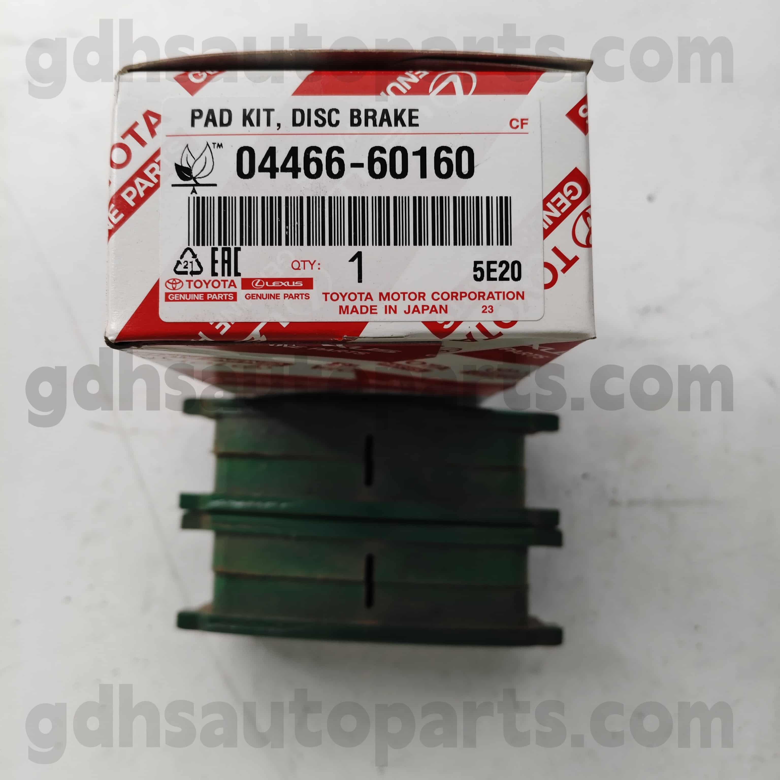 04466-60160 Toyota valódi alkatrészek Hátsó fékbetét a Land Cruiser számára 、 LX450D/460/570 alvázszám. Urj202