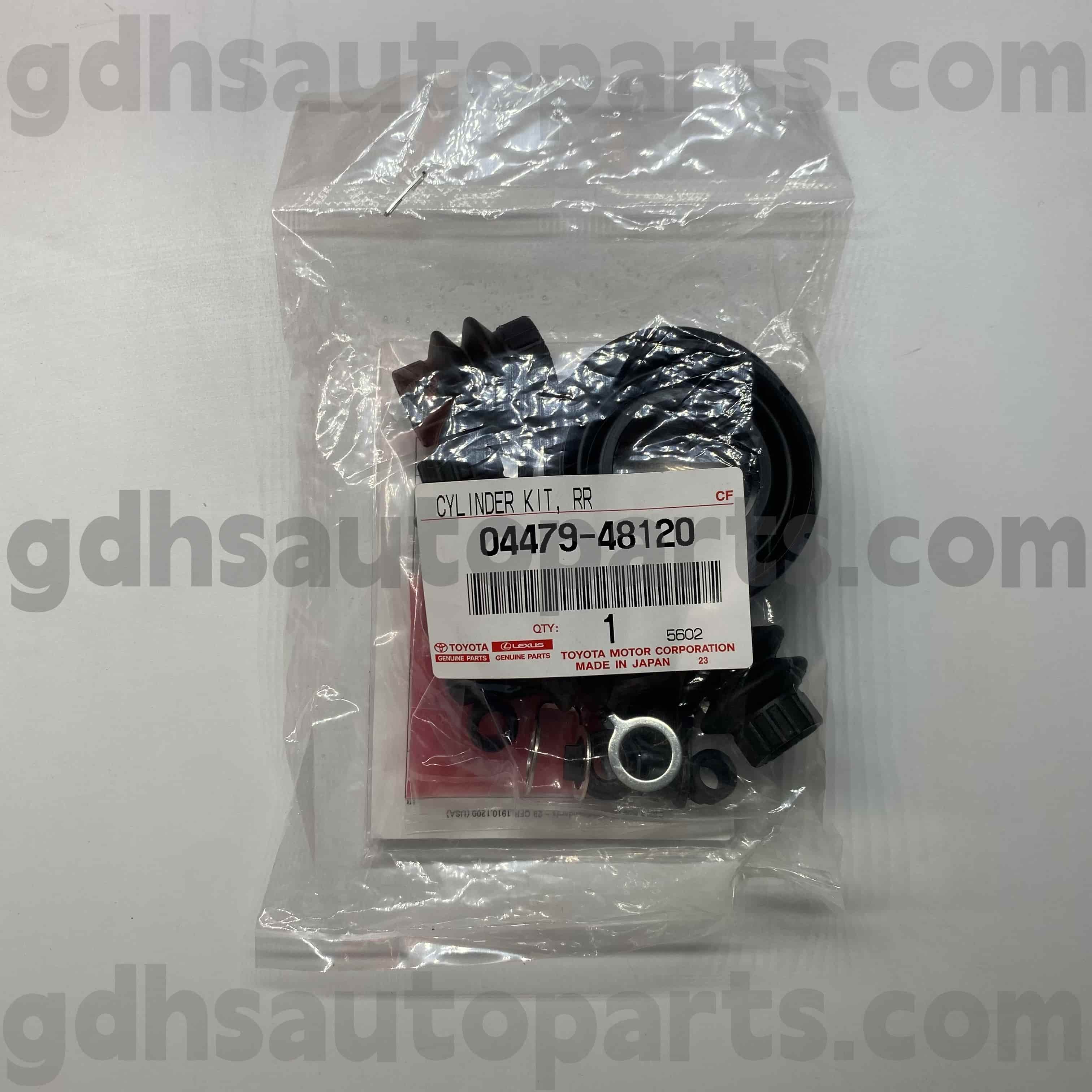 04479-48120 Toyota valódi alkatrészek Hátsó fékhenger javító készlet a Highlander (JPP) alvázszámához. GSU4Z
