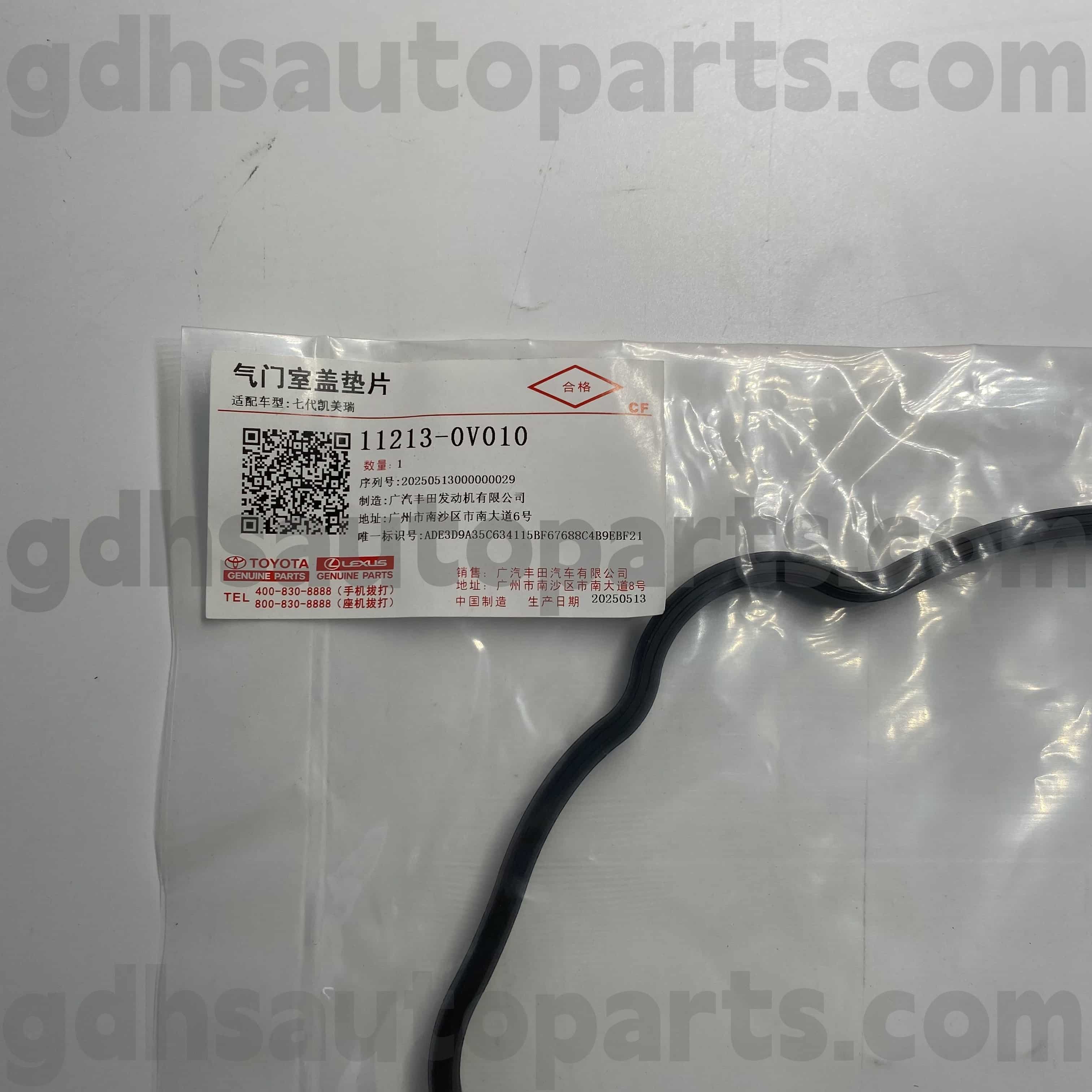 11213-0v010 Toyota valódi alkatrészek szelepfedél gumi gyűrű Camry/hibrid számára ， Rav4 alváz no.5arfe..asa44