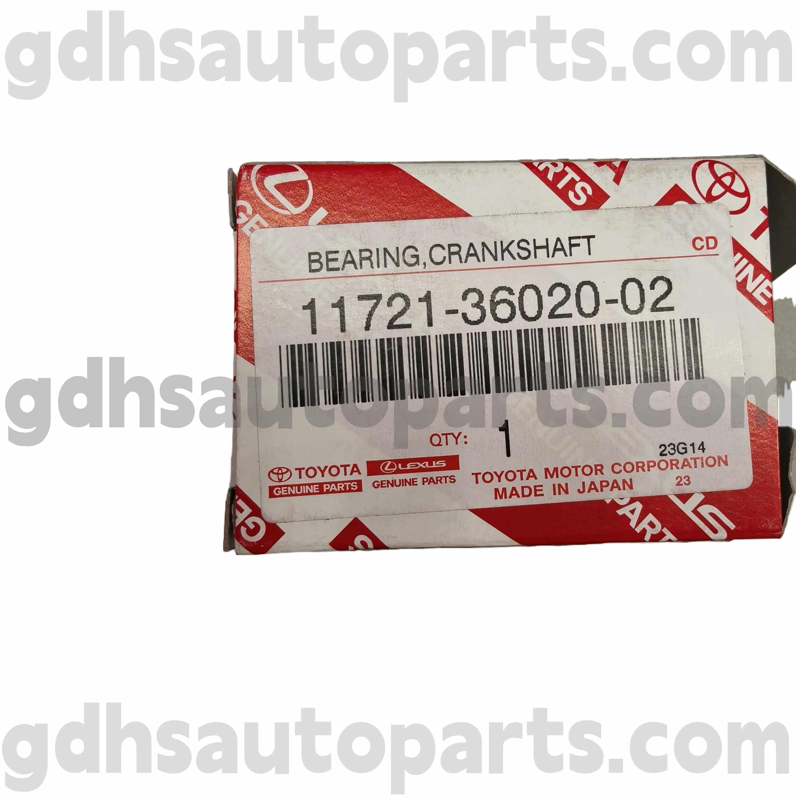 11721-36020-02 Eredeti Toyota Alkatrészek Főtengely csapágyfedel, VENZA, CAMRY, LEXUS RX270/350/450H alváz NO.ASU40