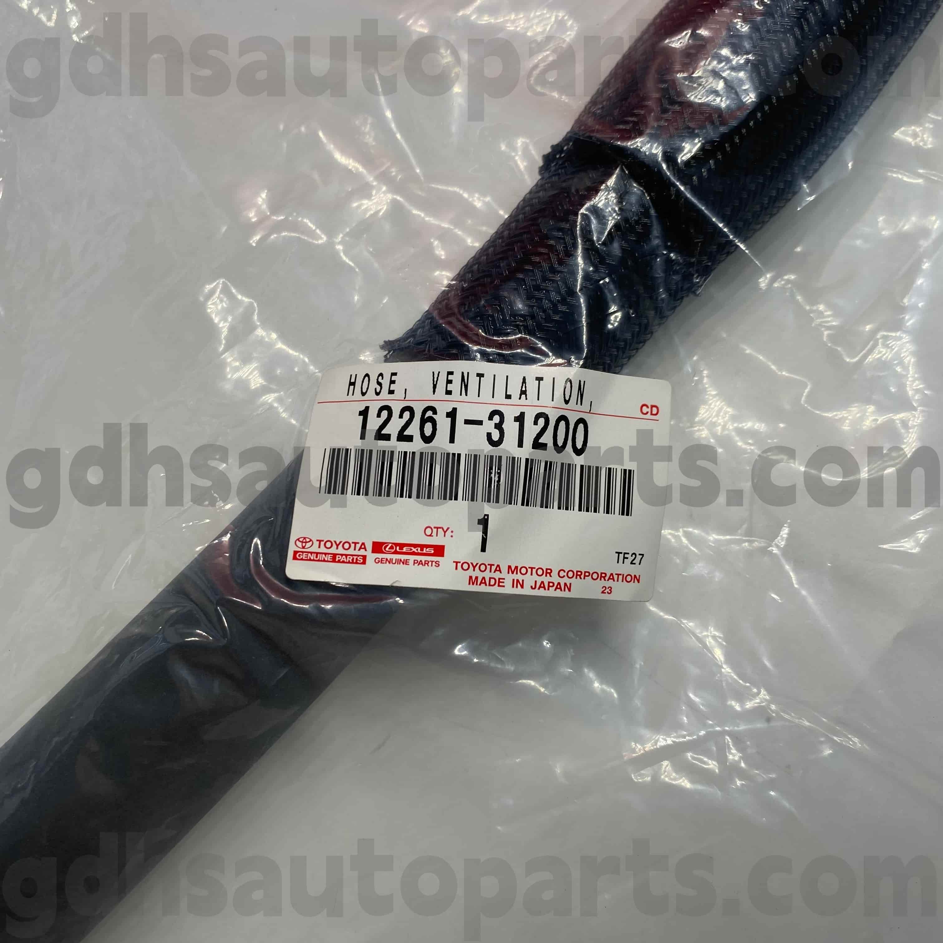 12261-31200 Toyota Eredeti Alkatrészek Forgattyúház szellőző tömlő CAMRY, AVALON, HIGHLANDER, LEXUS RX450HL alváz NO.GGH30