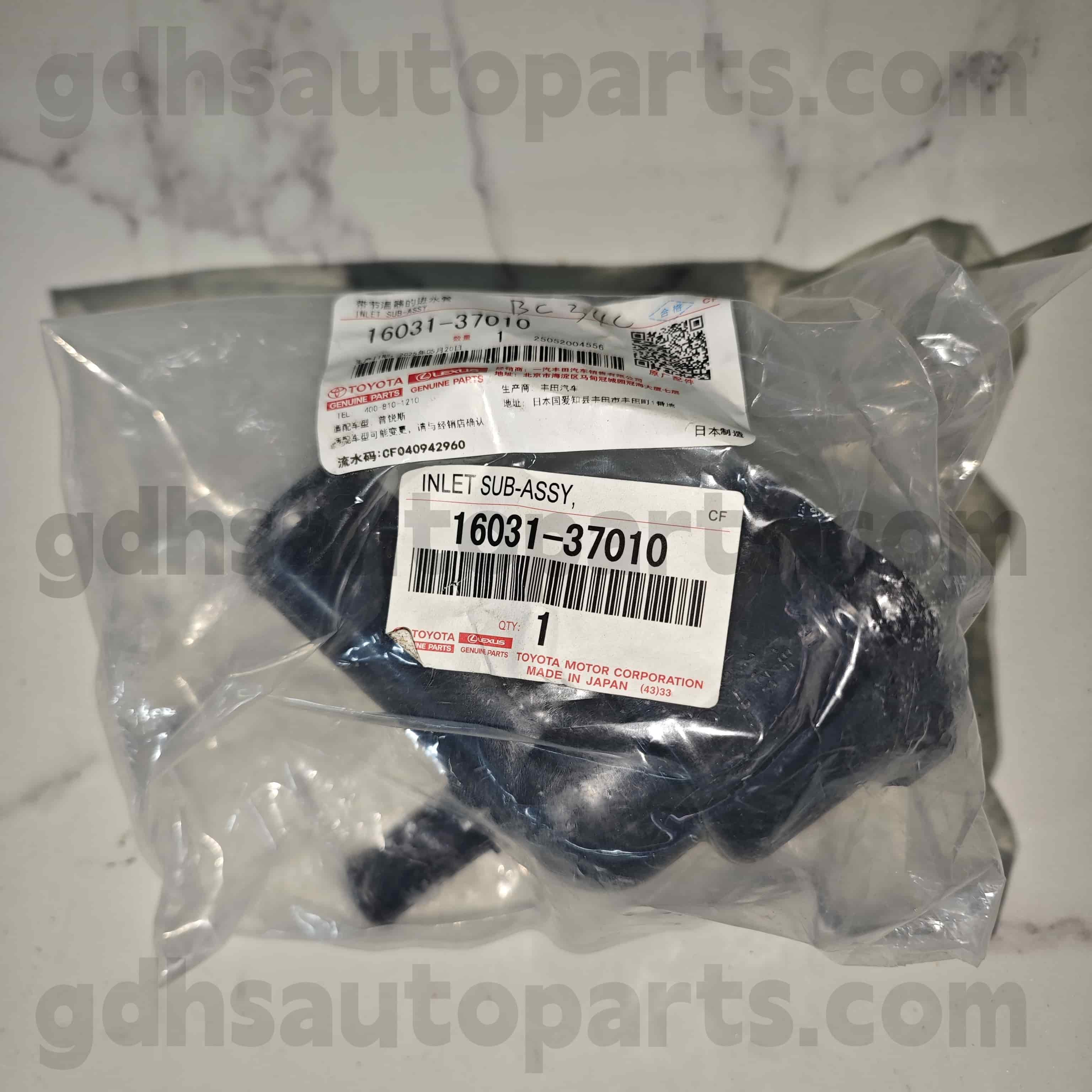 16031-37010 Toyota valódi alkatrészek termosztát a Prius PHV-hez 、 Corolla alváz no. 2ZRFXE..ZVW50