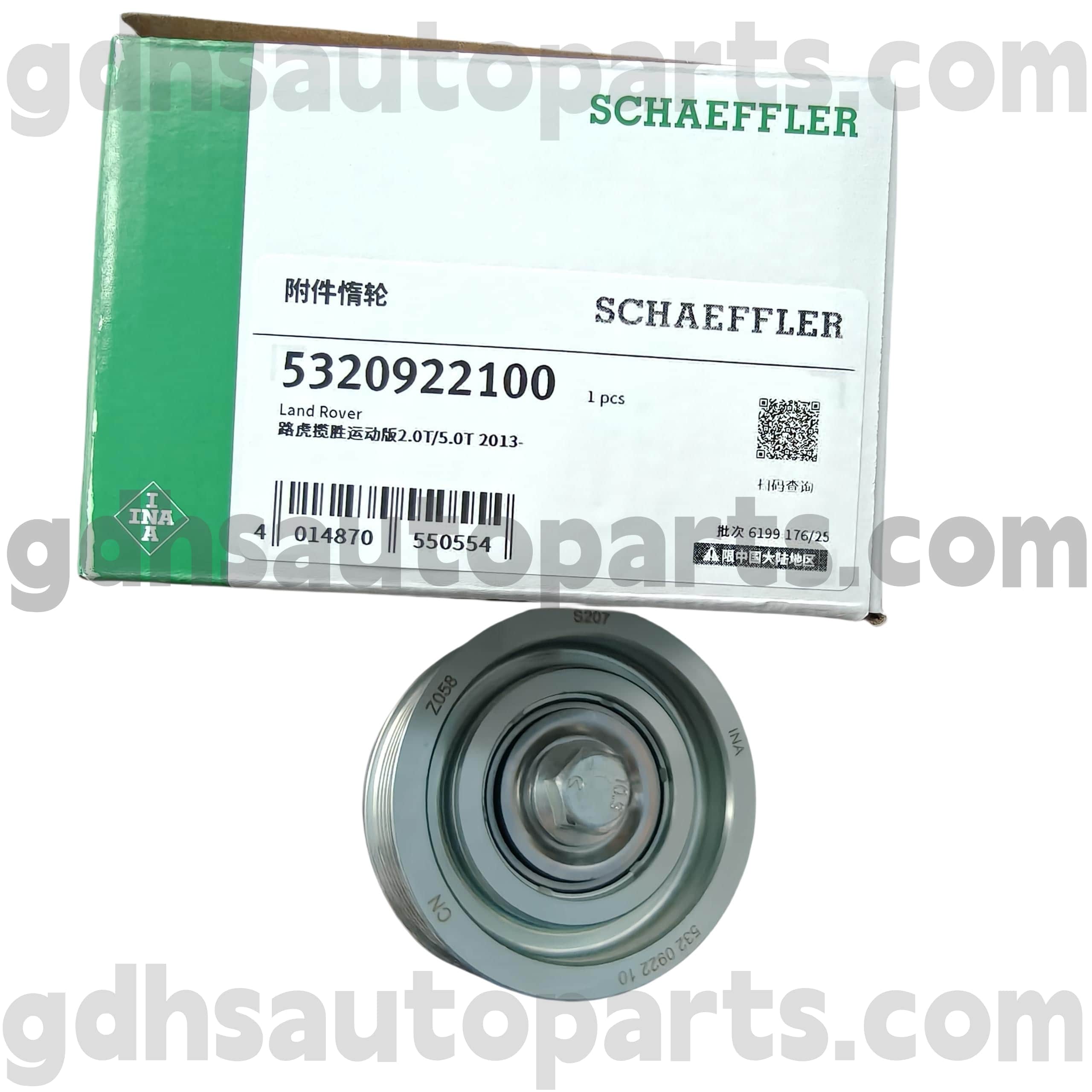 5320922100 Schaeffler INA IDLER Puley Assembly a Range Rover számára, Range Rover Sport OE No. LR057467