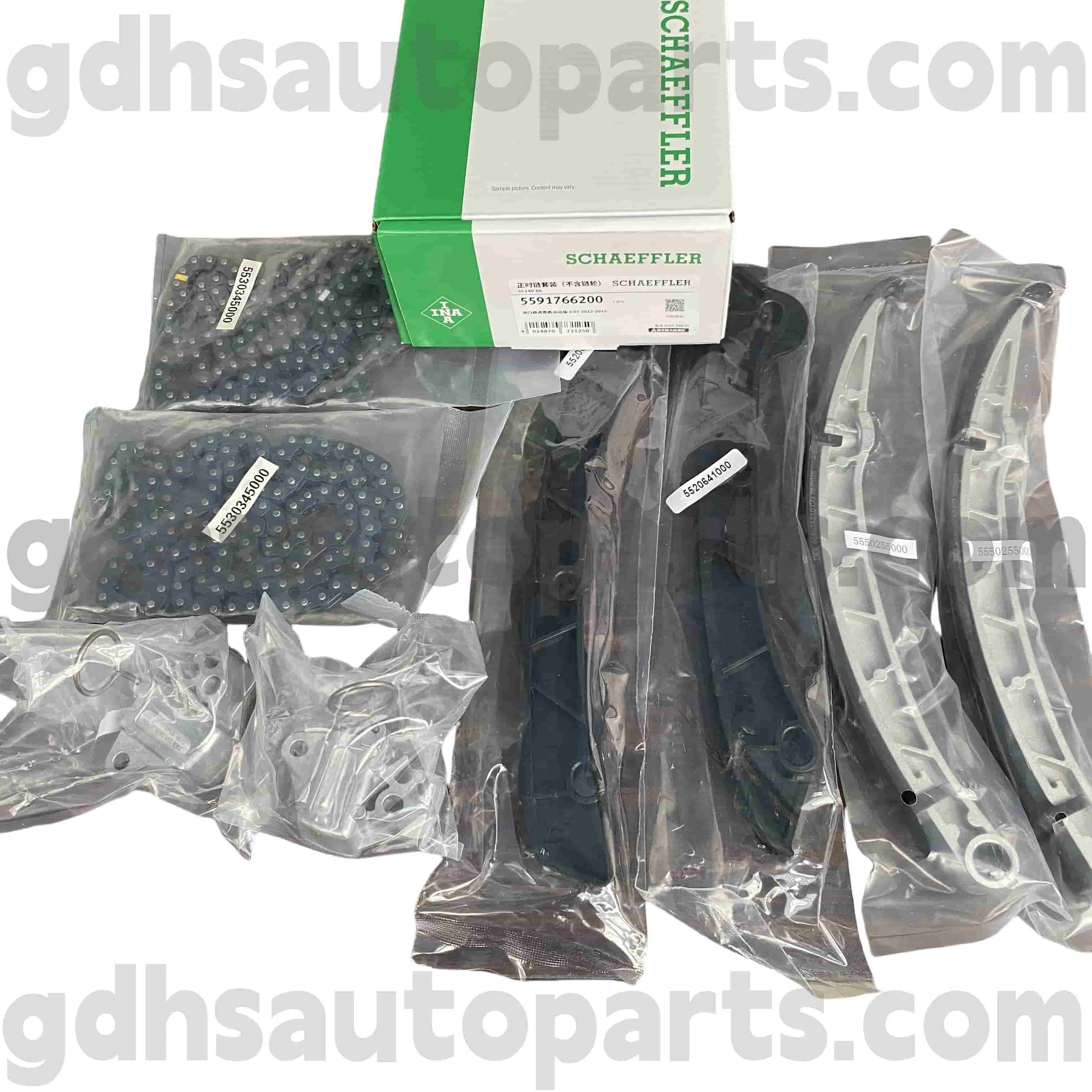 5591766200 Schaeffler Ina meghajtó öv feszítője a Range Rovernek, a Range Rover Sport, a Range Rover Evoque, a Range Rover Velar OE No.LR095472