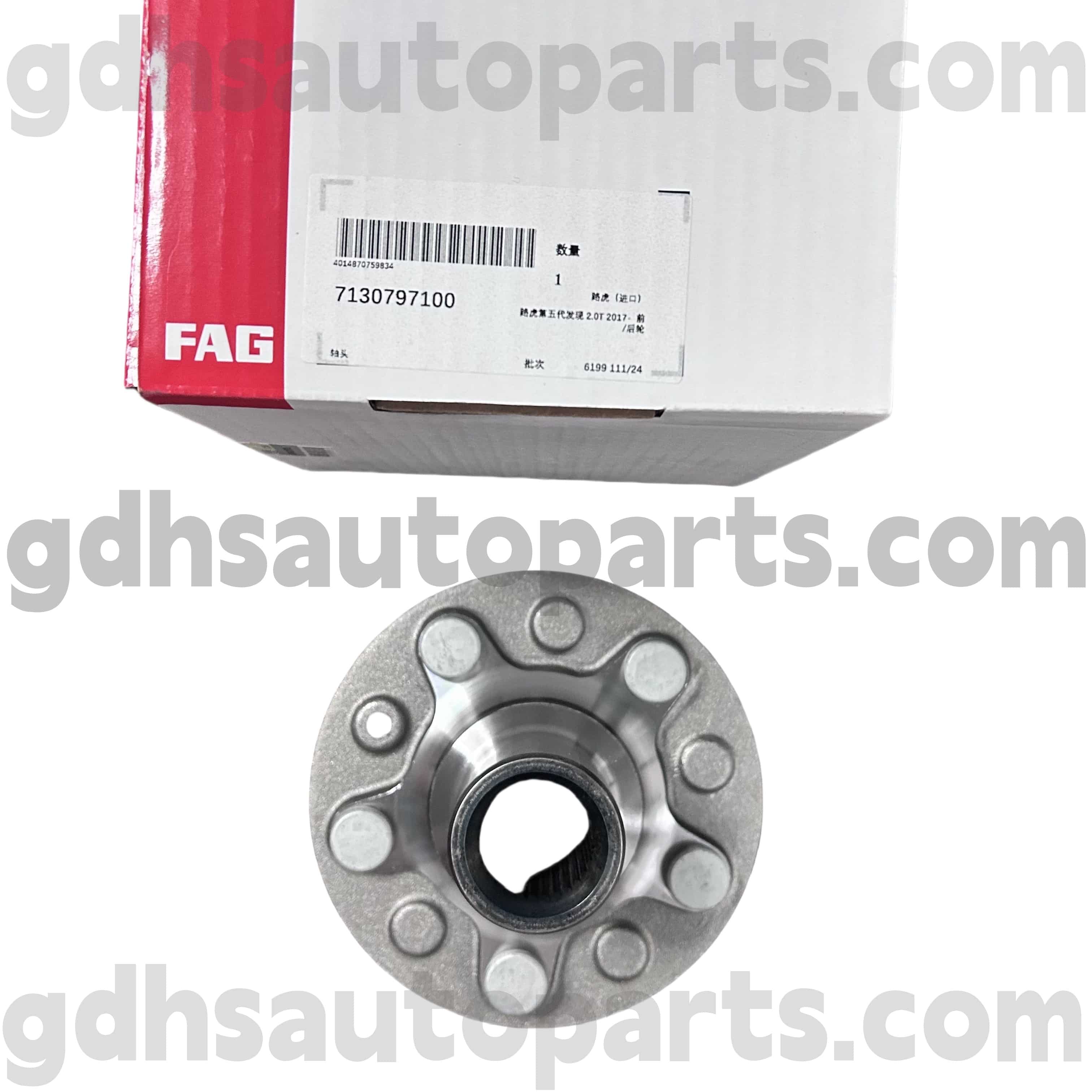 7130797100 Schaeffler FAG első kerék -központ -csapágy a Range Rover számára, Range Rover Sport, Land Rover Discovery 4, új védő OE NO. LR081538