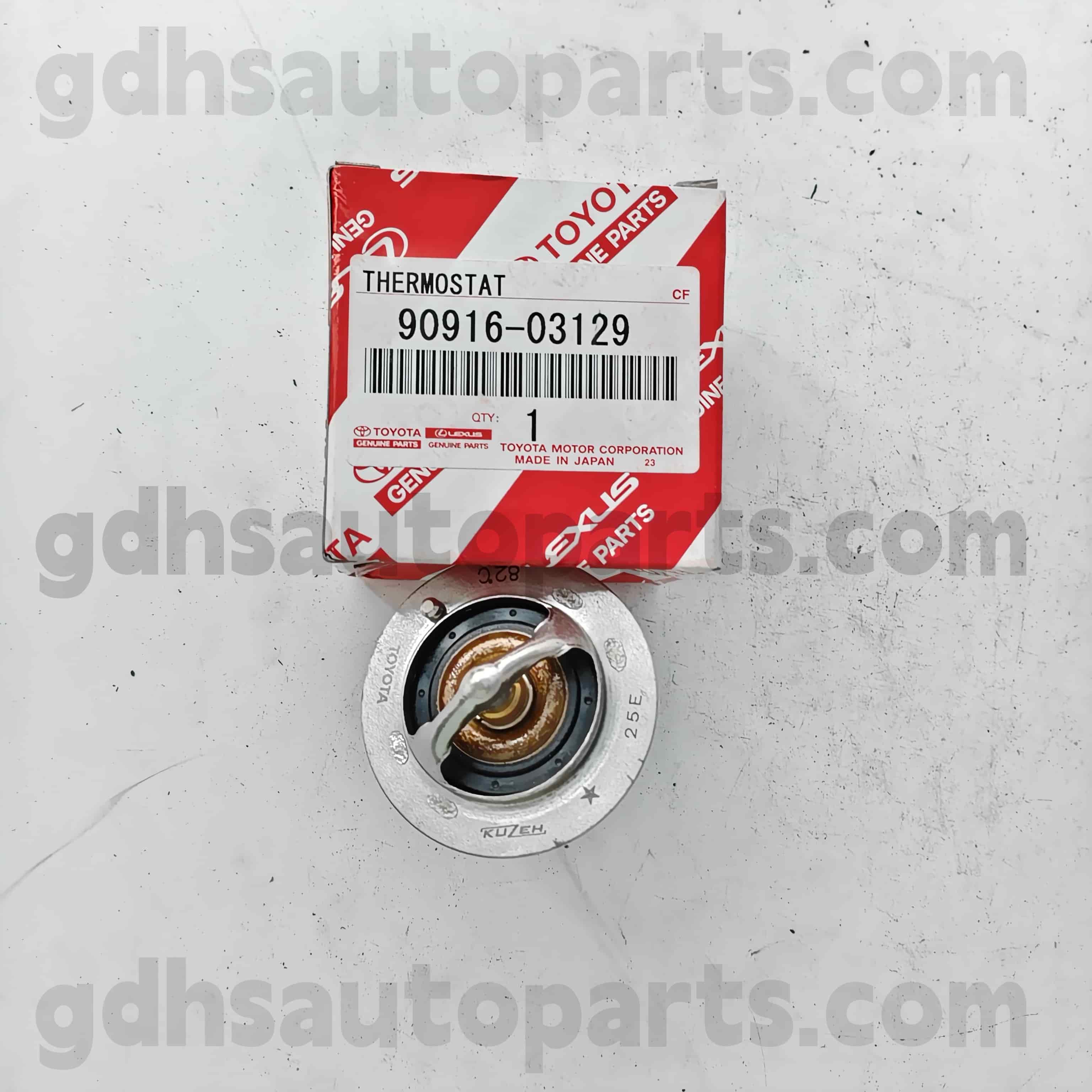 90916-03129 Toyota valódi alkatrészek termosztát a Camry-hez 、 Lexus ES2 ##/350/300H 、 Corolla sed 、 Hilux 、 Rav4 alváz no. 2Azfe..ACU2#