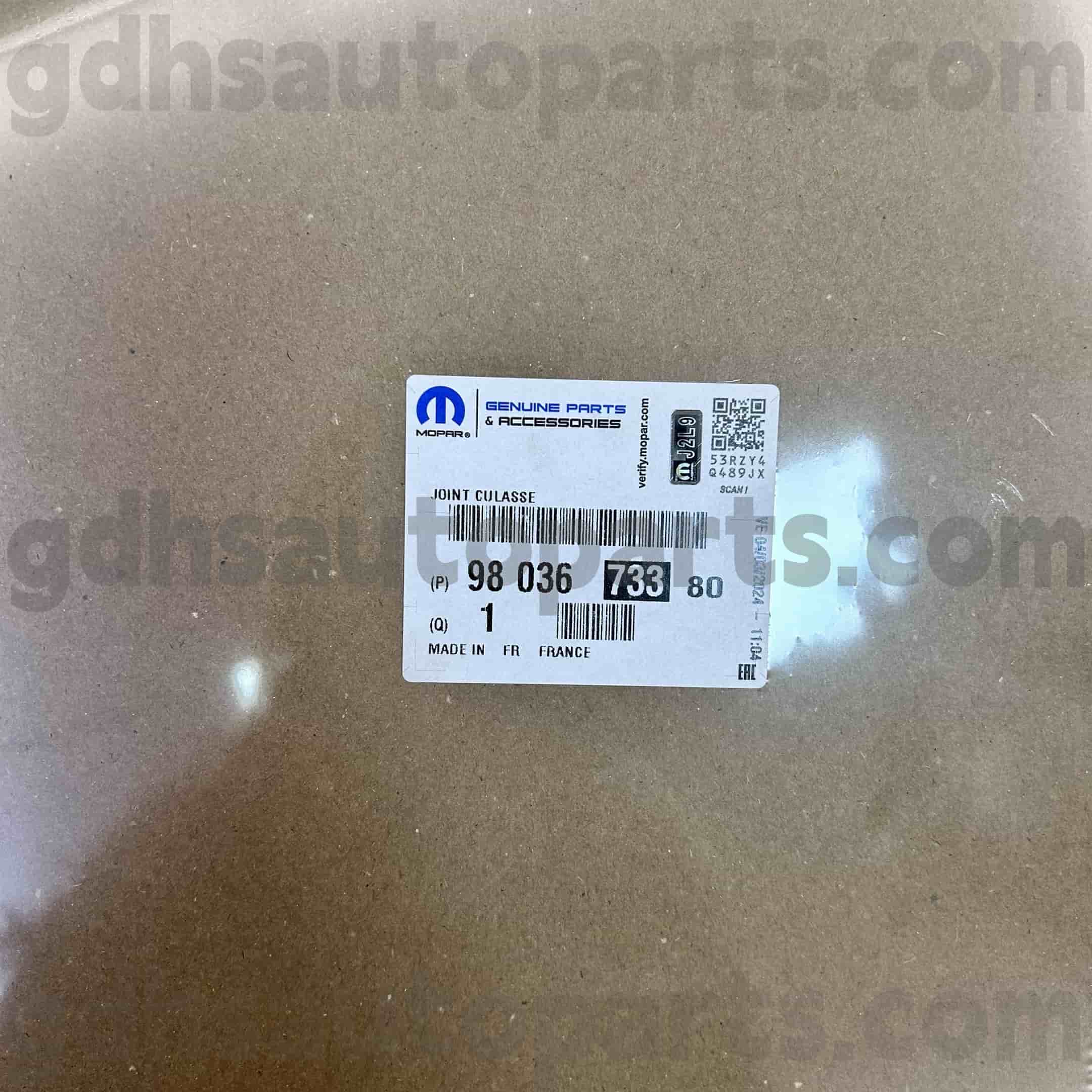 Mopar hengerfej tömítés Peugeot 607 5008 OE.NO 9803673380