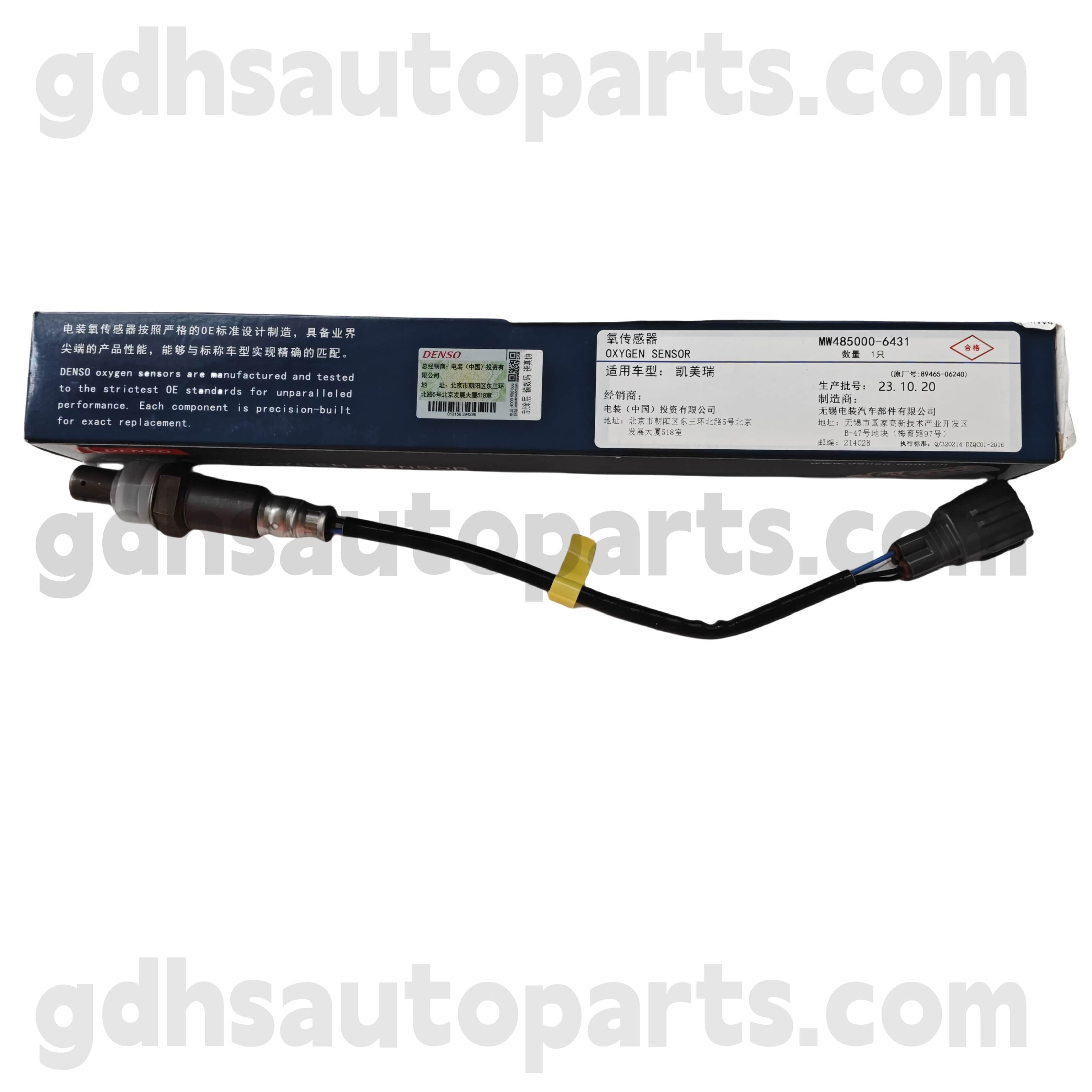 MW485000-6430 Toyota valódi alkatrészek hátsó oxigénérzékelője Camry/hibrid alvázhoz. AVV50 OE nem. 89465-06340