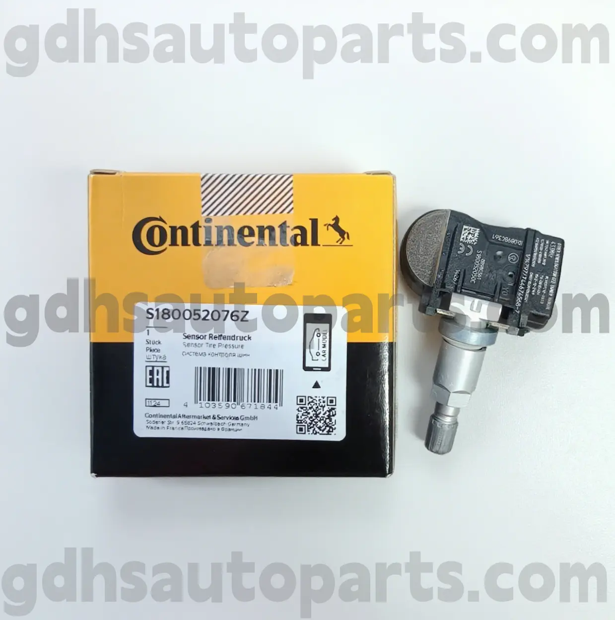 S180052076Z Continental gumiabroncsok nyomásfigyelő érzékelője a Range Rover, a Range Rover Sport, a Land Rover Discovery 4, a Range Rover Velar OE no. LR070840